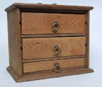 A Victorian pine specimin chest / box.