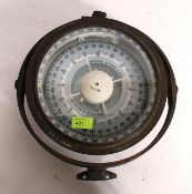 An antique John Lillie & Gillie Ltd ships gimbal compass,