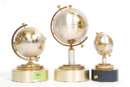 An unusual musical 3 piece clock - lighter & cigarette set by Windmill.