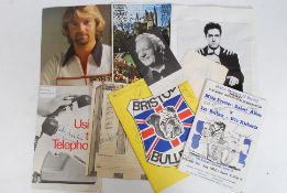 A quantity of autographs to include Stanley Matthews, Smith & Jones,