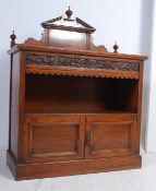 A good Victorian soldi oak sideboard - buffet dresser,