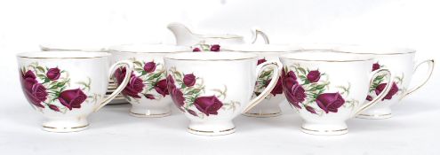 A Colclough chinz pattern part tea service comprising cups, saucers,