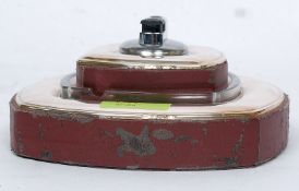 A fabulous silver 925 Ronson table lighter and ashtray combination.