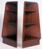 A pair of 1960's G-Plan Ernest Gomme teak wood corner shelves,