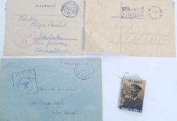 A collection of original nazi German memorabilia to include 2x SS Fieldpost letters,