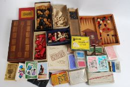 A good mixed lot to include vintage playing cards, to include Bob's your Uncle etc,