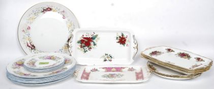 A collection of Royal Albert ceramics to include Old Country Roses, Lady Carlyle,