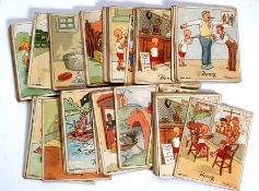 A set of vintage Kensitas ' Henry ' larger sized cigarette cards. Not a full set, some duplicates.