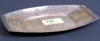 A silver hallmarked tray bearing notation for Imperial Tobacco etc. Birmingham hallmarks for 1961.