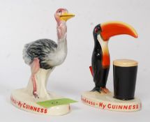 Two vintage Carlton Ware Guinness advertising figures - each stamped to base.
