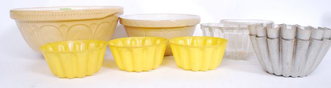 A collection of kitchenalia to include masons bowls,