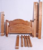 A good quality 20th century country pine 4 poster double bed.