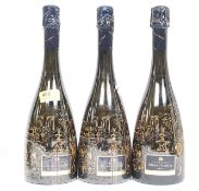 3 bottles of  French Duval - Leroy Champagne - Brut.
