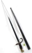 A French Model 1876  ' Gras ' Sword Bayonet.