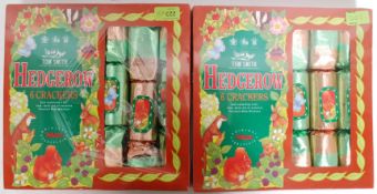 Two unopened boxes of Tom Smiths Wade Hedgerow Christmas crackers,