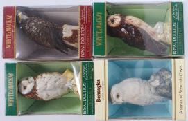 A collection of Royal Doulton large Whyte & Mackay whisky bird decanter figurines complete in the