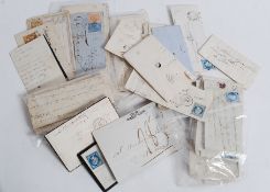 A collection of hand written letters originating from France dating to the mid to late 19th century