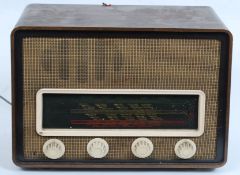 A vintage wooden cased Sorbell valve radio Model No 515P,