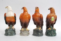 A collection of Royal Doulton large whisky / brandy bird decanter figurines to include Flight of