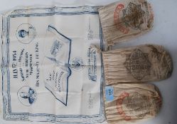 A linen handkerchief souvenir of the opening of the new library Manchester by his majesty the king
