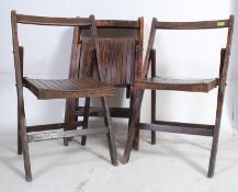 A set of 6x Ministry of Aircraft Production WWII Second World War RAF dispersal folding chairs,