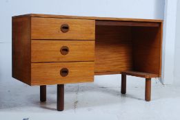 A vintage 1960's Uniflex teak writing table / dressing table in the manner of  Gunther Hoffstead