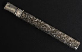 A Victorian silver hallmarked fruit knife / pocket knife with scabbard Birmingham hallmarks for