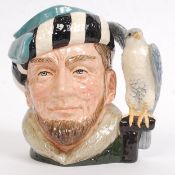 A vintage Royal Doulton china ' Falconer ' character toby jug.