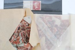 1d red Penny red stamps GB Imperf examples x300, Perforated x100+,