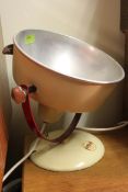 An original vintage Pifco heat lamp, being later converted to a normal lamp. Measures: 40 x 35.