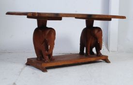 A vintage 1950's hardwood ceylon - Sri Lanka coffee table.