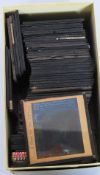 A large collection of biblical coloured magic lantern slides,