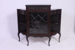 An Edwardian mahogany Chiffonier sideboard display cabinet.
