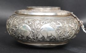 A large continental silver cylindrical j