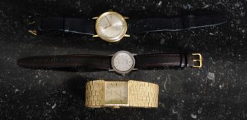 A collection of three vintage wrist watc
