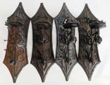 A set of early 20th century Arts & Craft