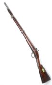 A 19th century French Dragoon's 17mm bore percussion cap musket,