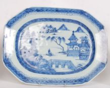 A 19th century Chinese blue and white wi