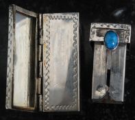 A vintage white metal ( marked ' 800 ' i