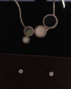 A good pair of ladies 9ct white gold and