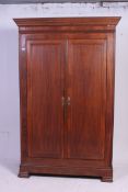 A 19th century French chestnut armoire w