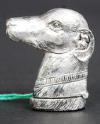 An antique style silver plated vesta cas