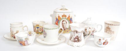 A good collection of commemorative wares