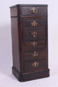 A Victorian mahogany upright pot chest o