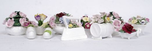 A collection of ceramic posy baskets to