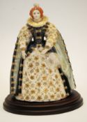 QUEEN ELIZABETH I : Royal Worcester figu