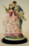THE FLIRTATION : Royal Worcester figurin