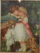 A framed and glazed oil painting of ' ch