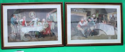 Pair of prints Elopement and Reconciliat