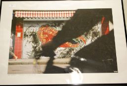 An unusual framed and glazed picture of